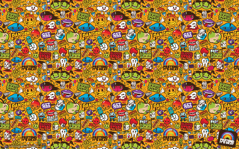colorful cartoon pattern