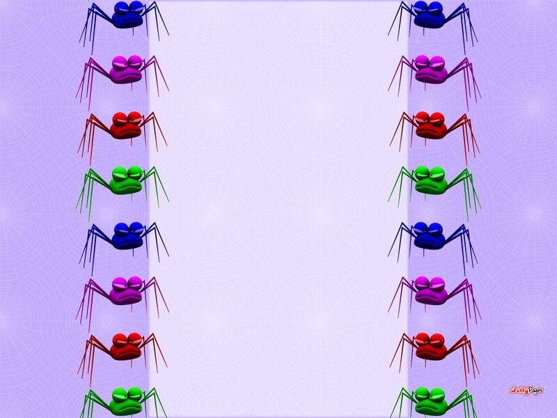 Colorful Cartoon Spiders