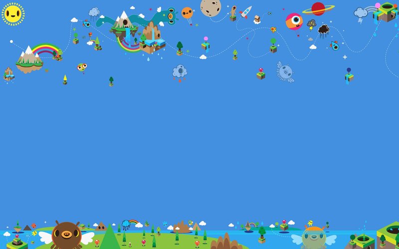 colorful cartoon world map