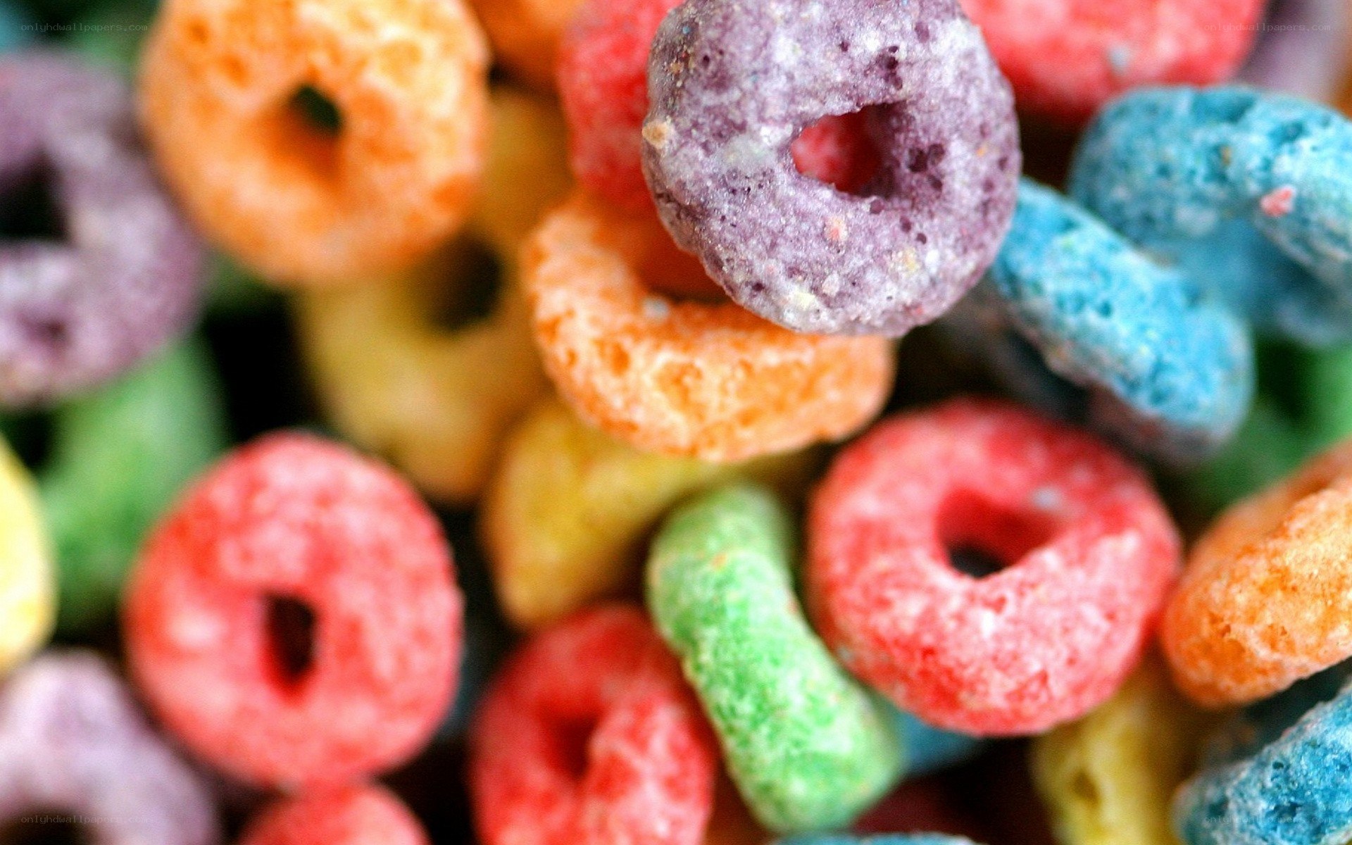 colorful cereal rings