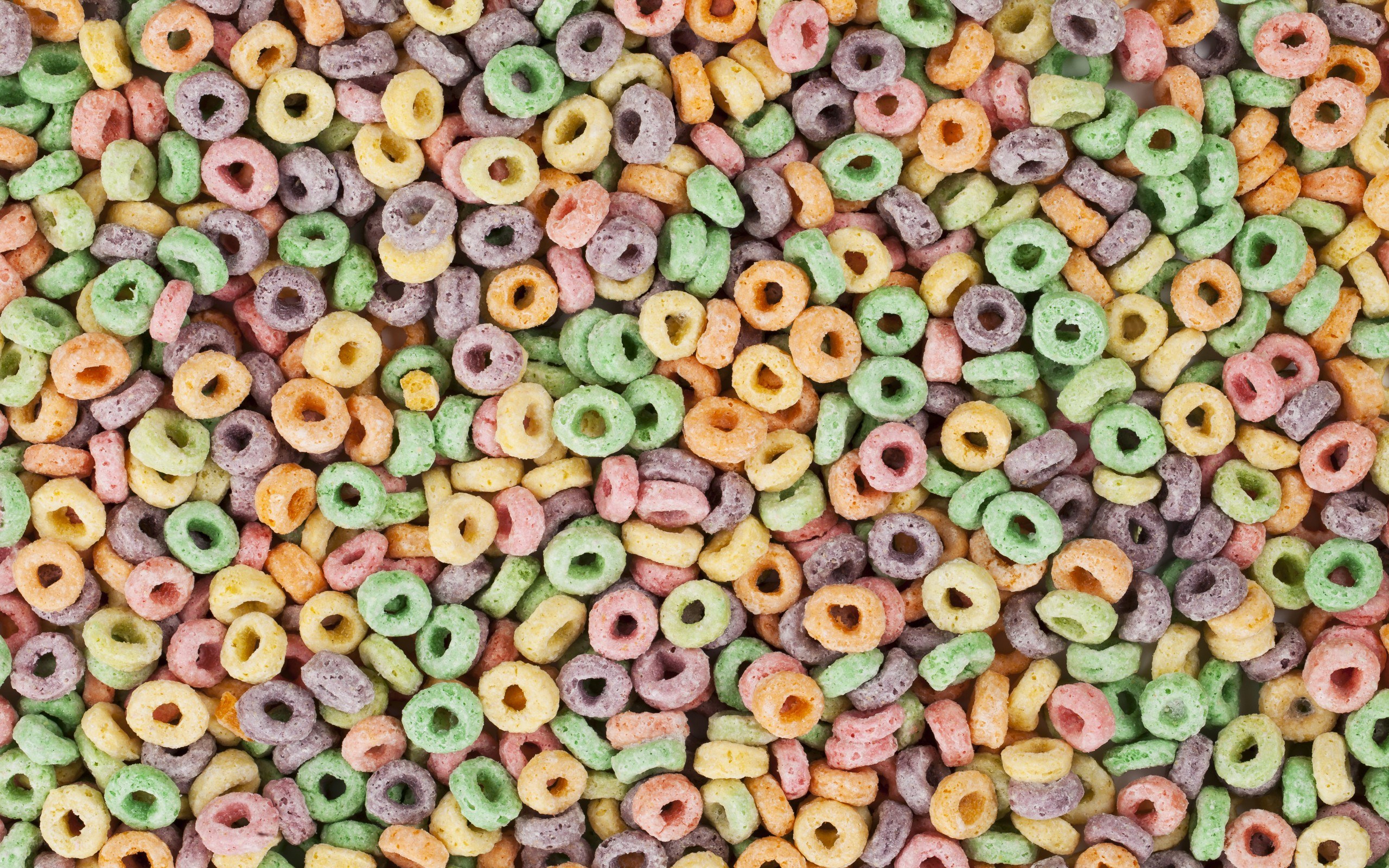 colorful cereal rings