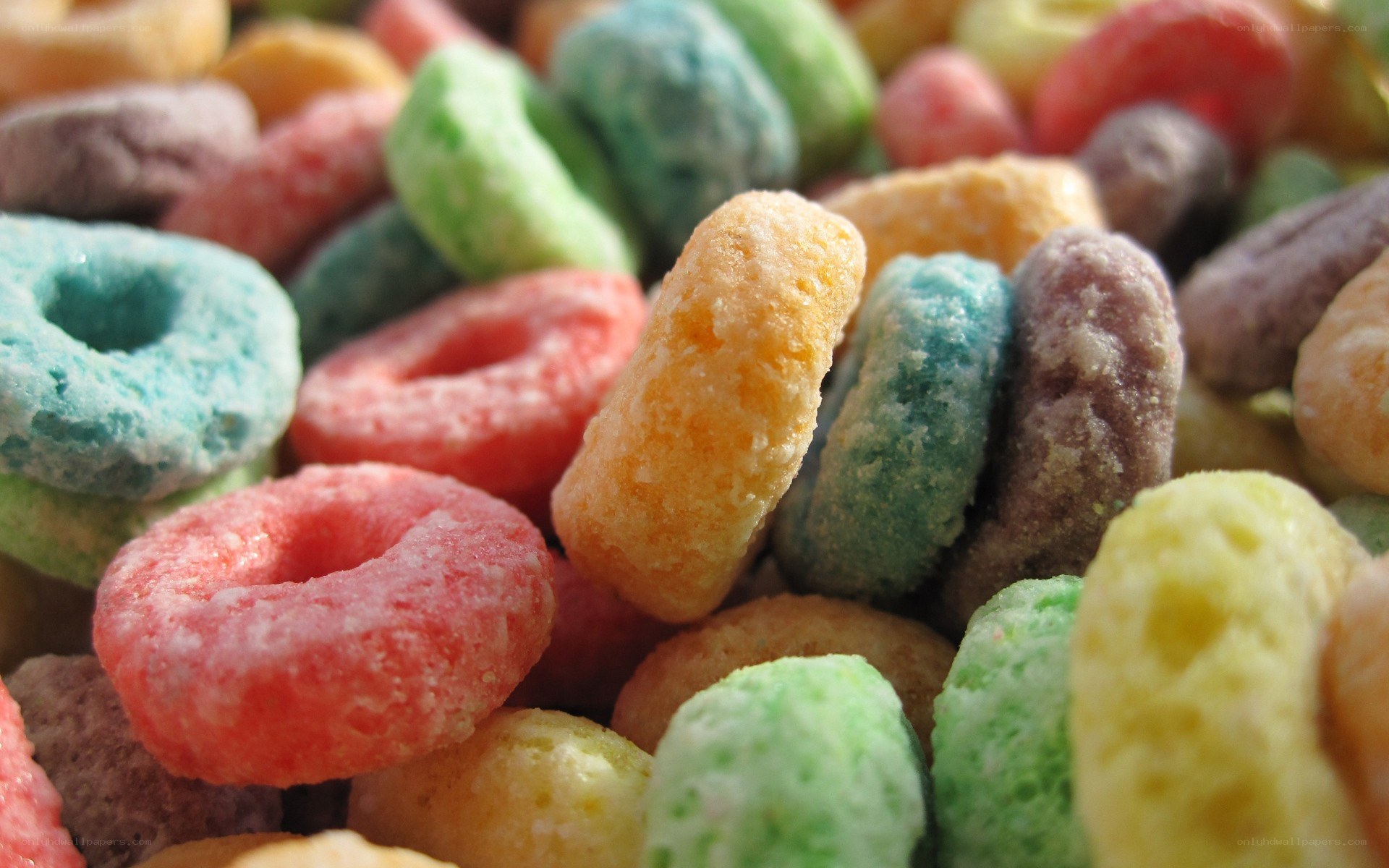colorful cereal rings