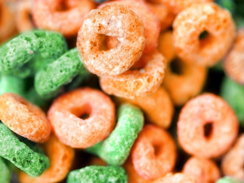 colorful cereal rings