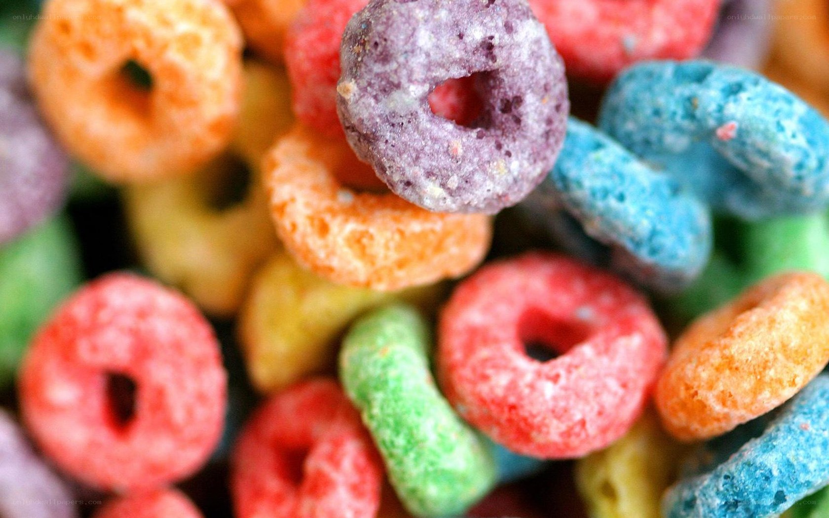 colorful cereal rings