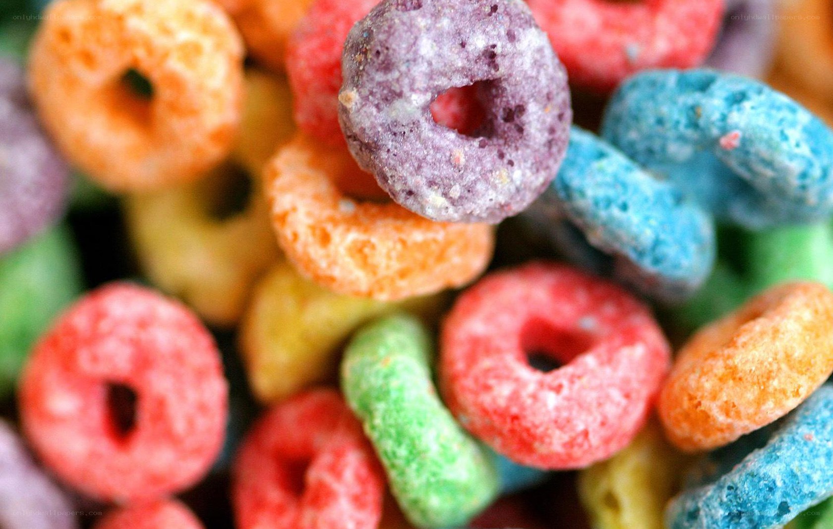 colorful cereal rings