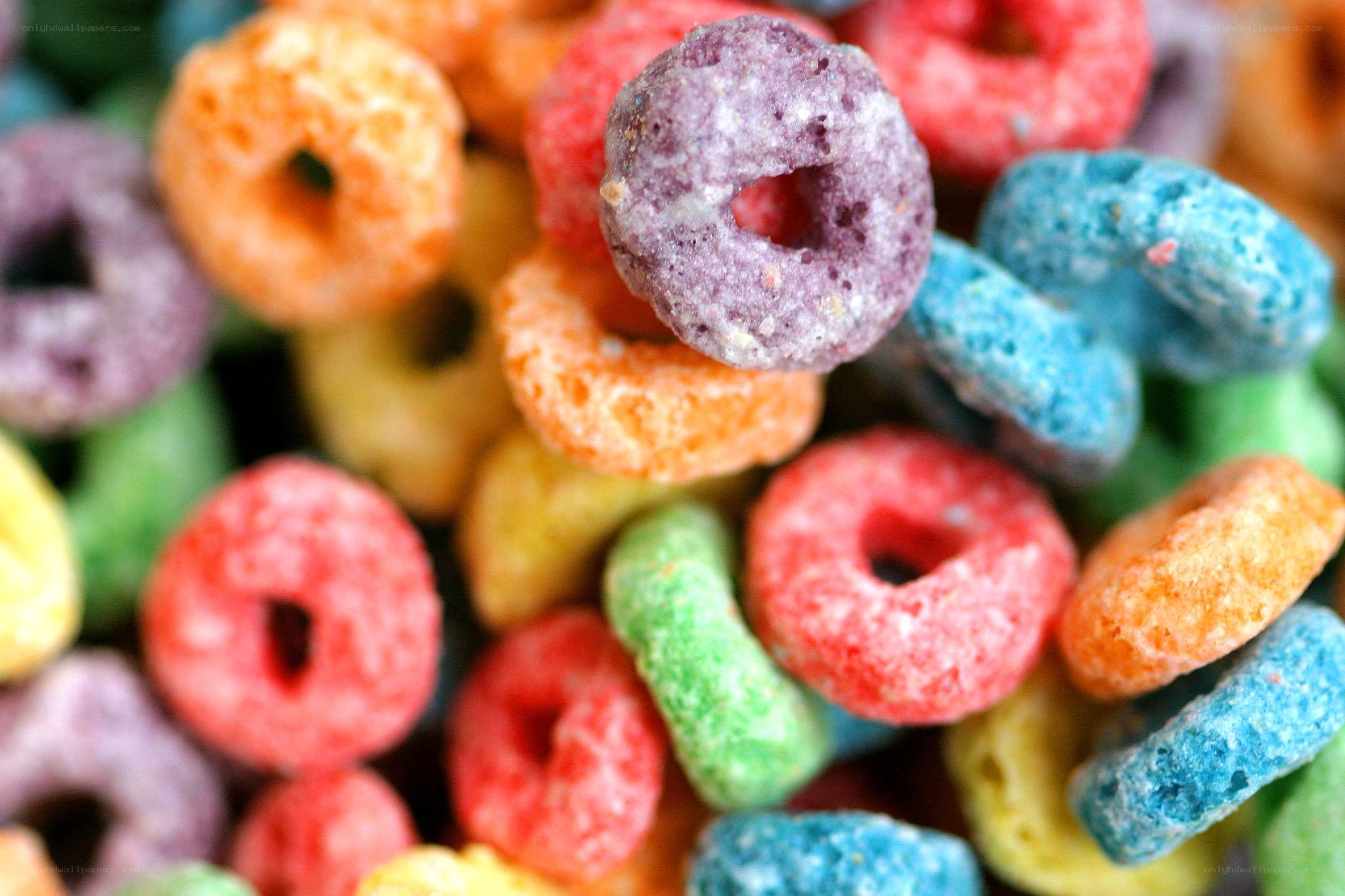colorful cereal rings