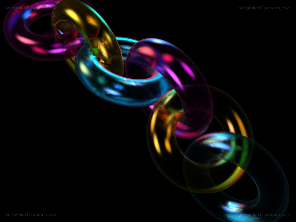 Colorful chain links