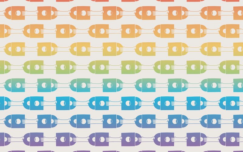 colorful chain pattern