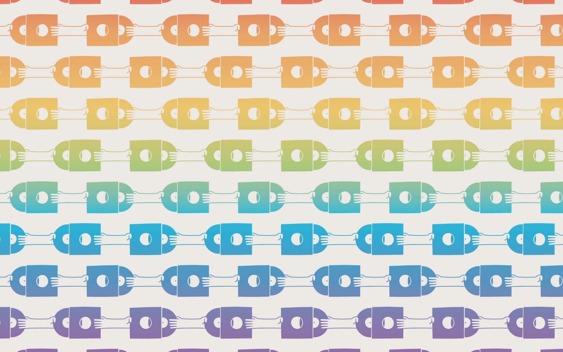 colorful chain pattern