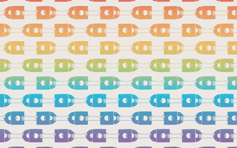 colorful chain pattern