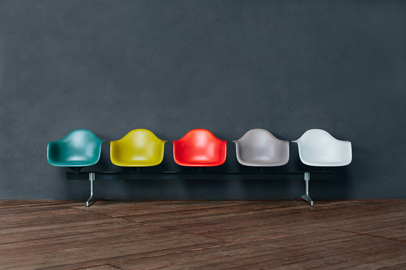 Colorful Chairs in Row