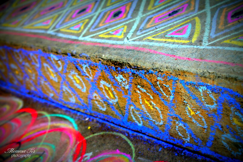 Colorful Chalk Drawings
