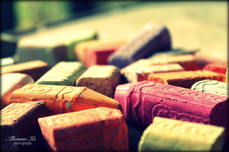 Colorful Chalk Pieces
