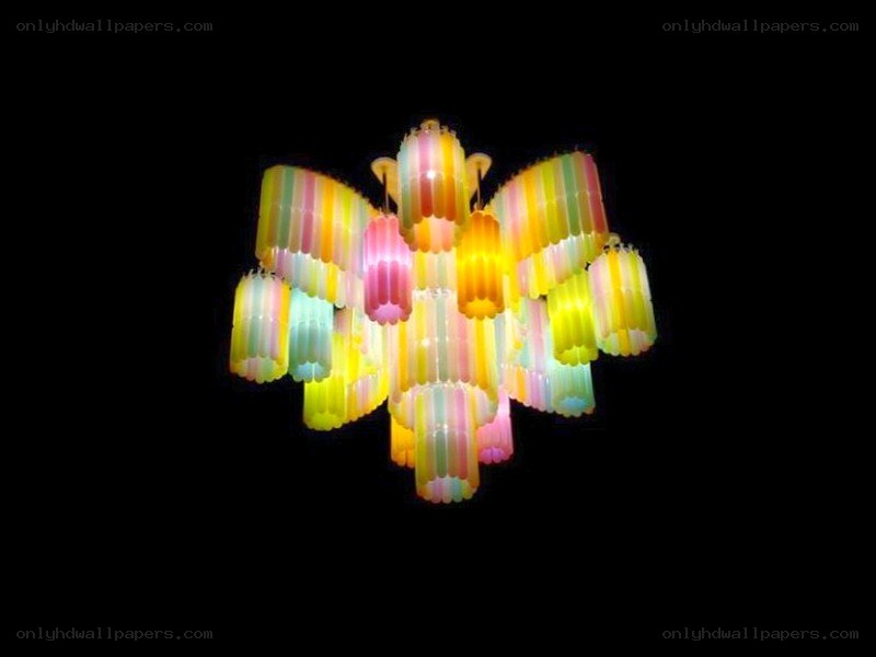 Colorful chandelier design