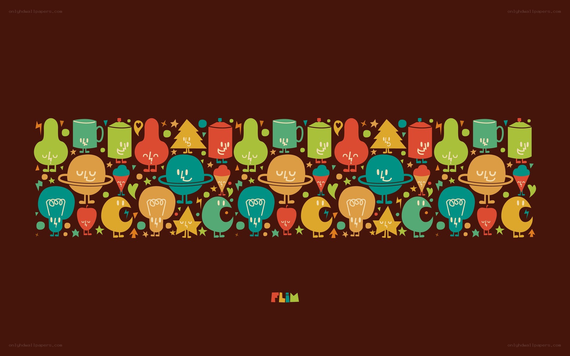 colorful character pattern