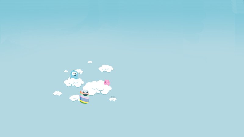 Colorful Characters in Clouds