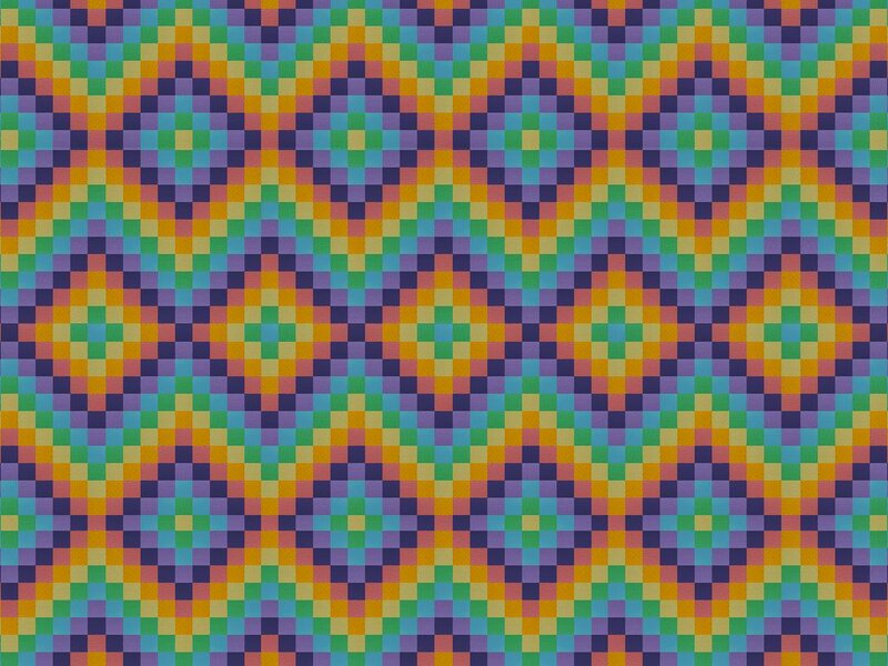 Colorful Checkerboard Pattern — Purple