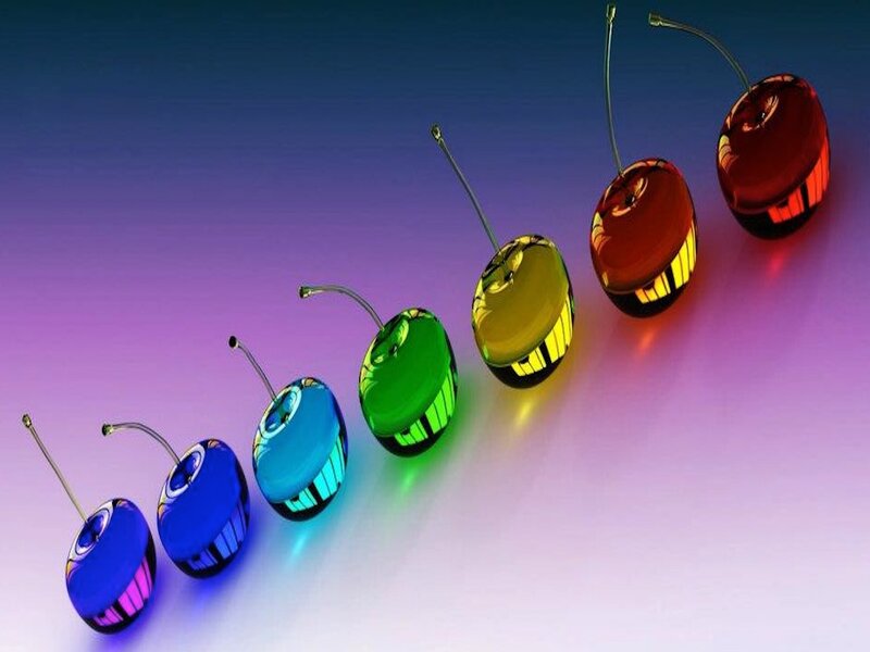 Colorful Cherries in a Row