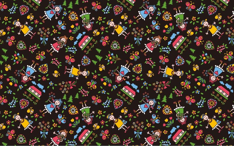 colorful children pattern