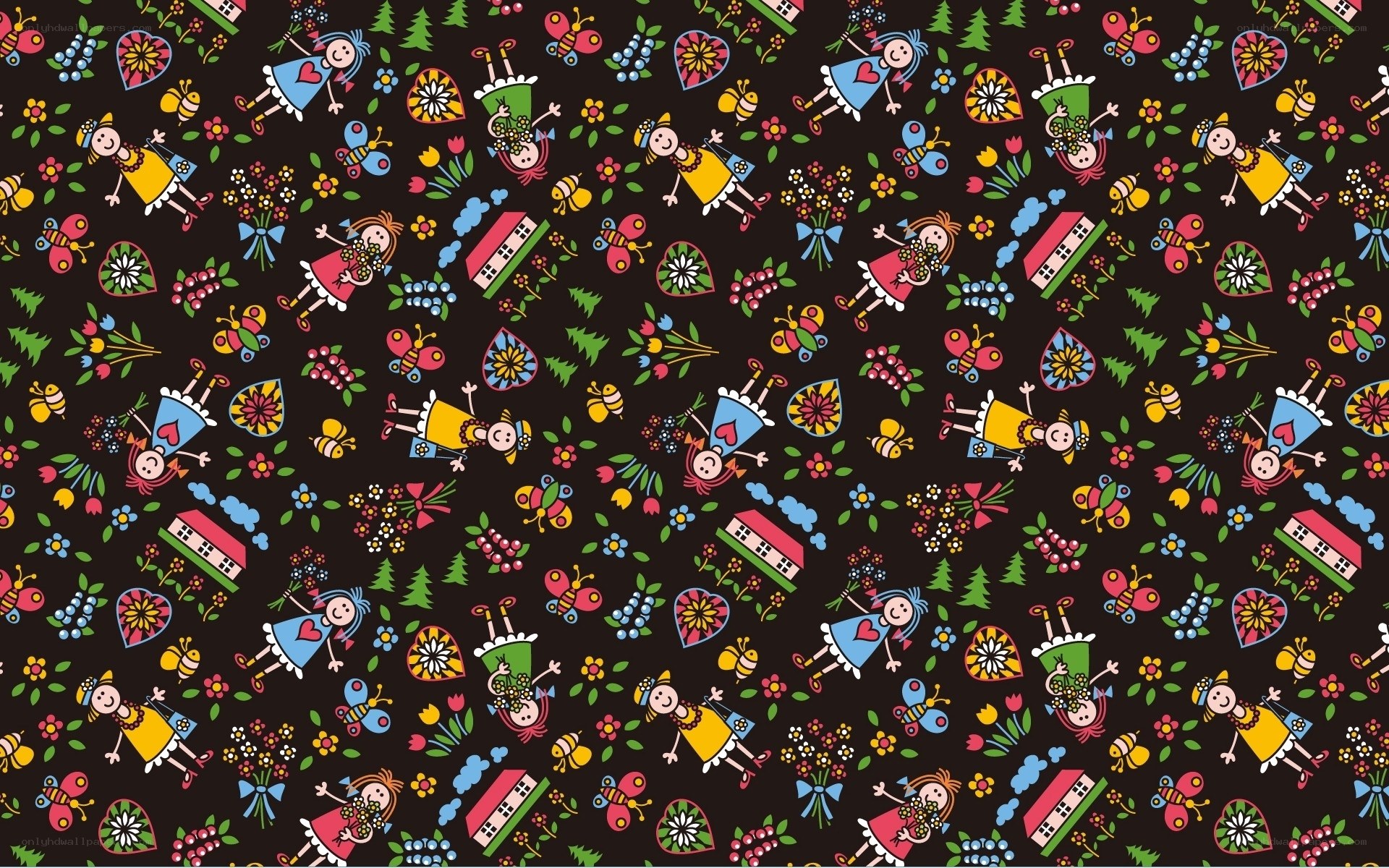 colorful children pattern