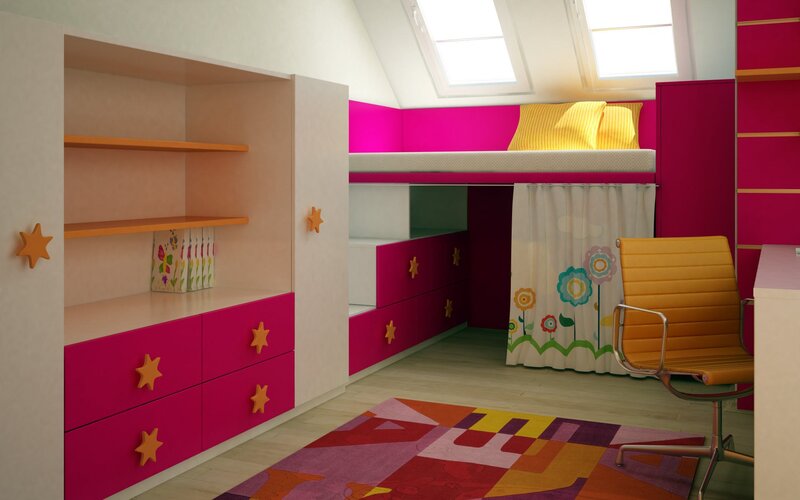 colorful children's bedroom