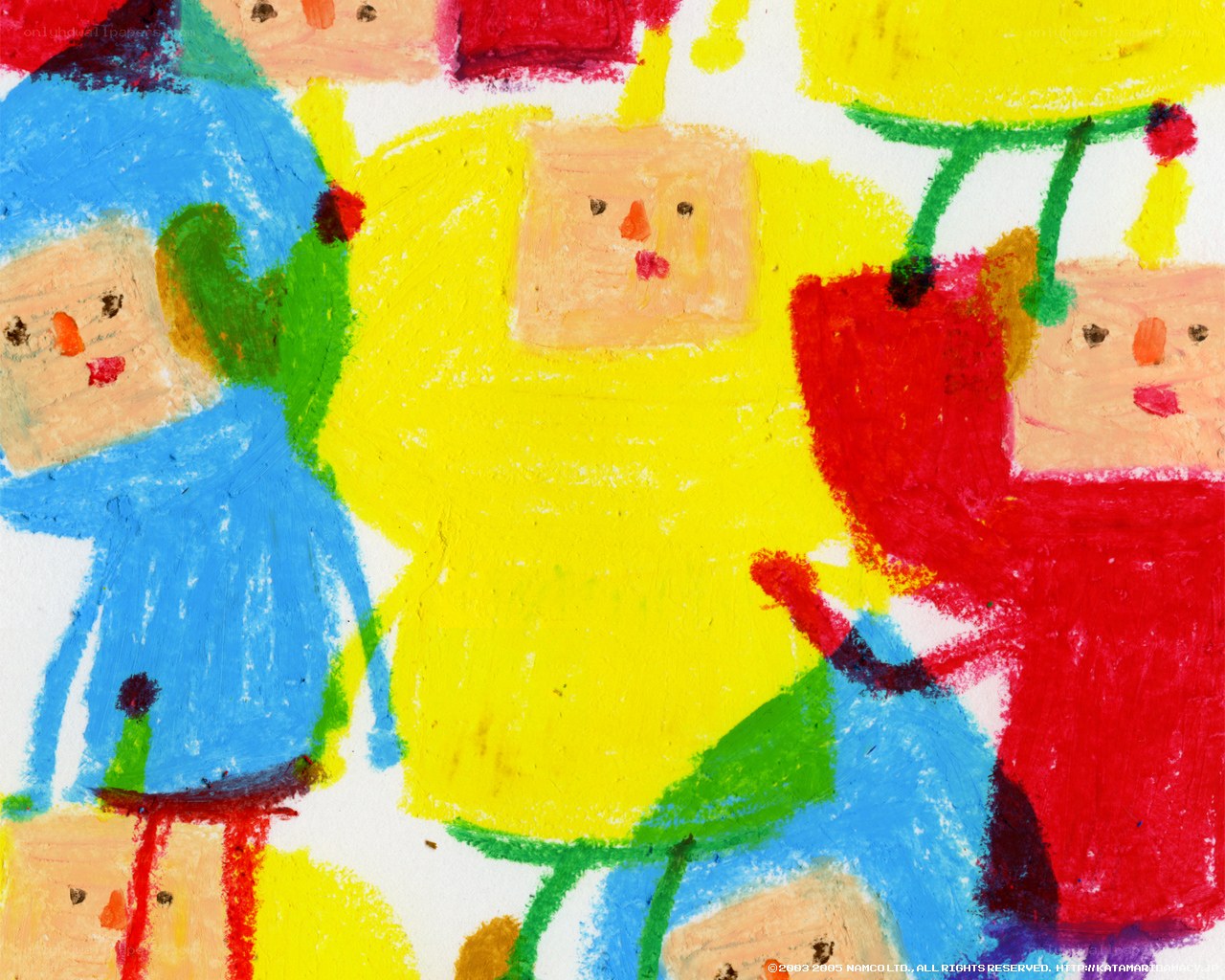 Colorful children's drawing