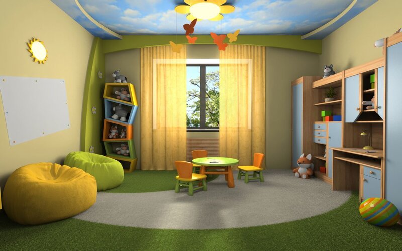 colorful children's playroom