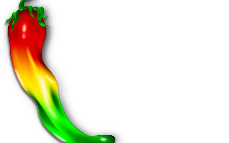 colorful chili pepper graphic