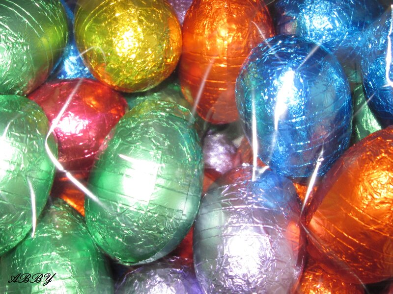 Colorful Chocolate Eggs — Green