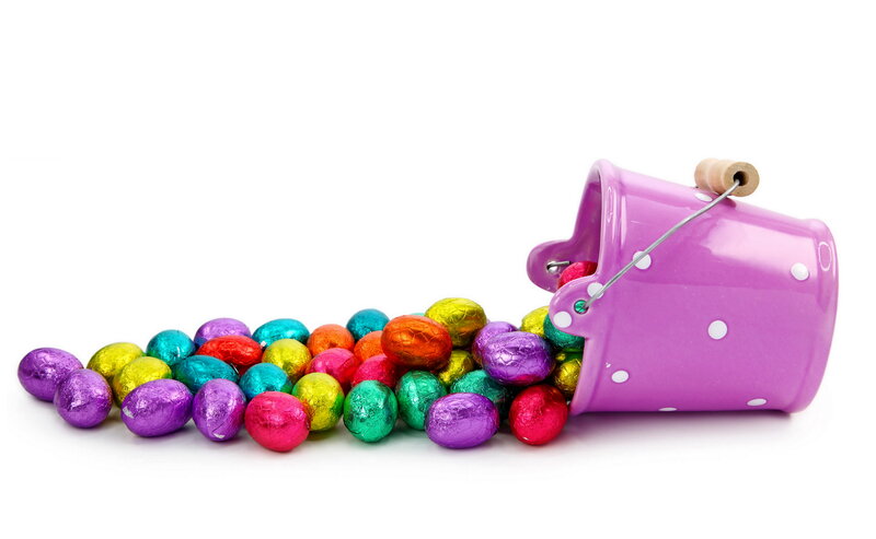 Colorful Chocolate Eggs — Purple
