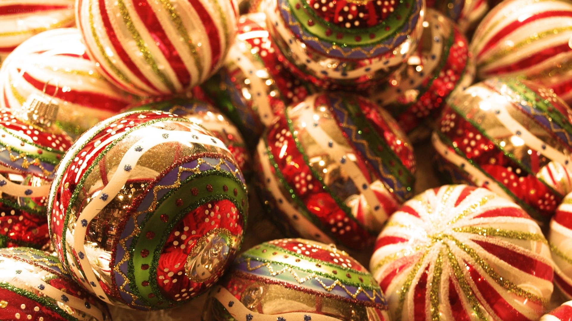 colorful christmas ornaments