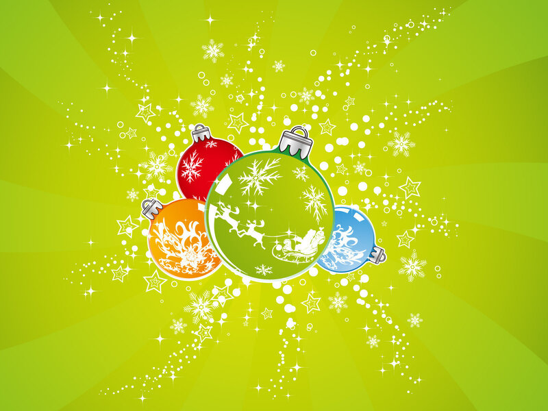 colorful christmas ornaments