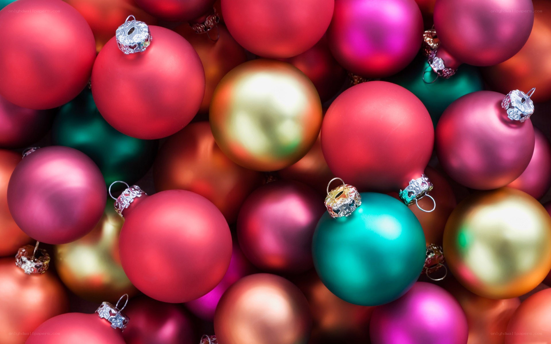 colorful christmas ornaments