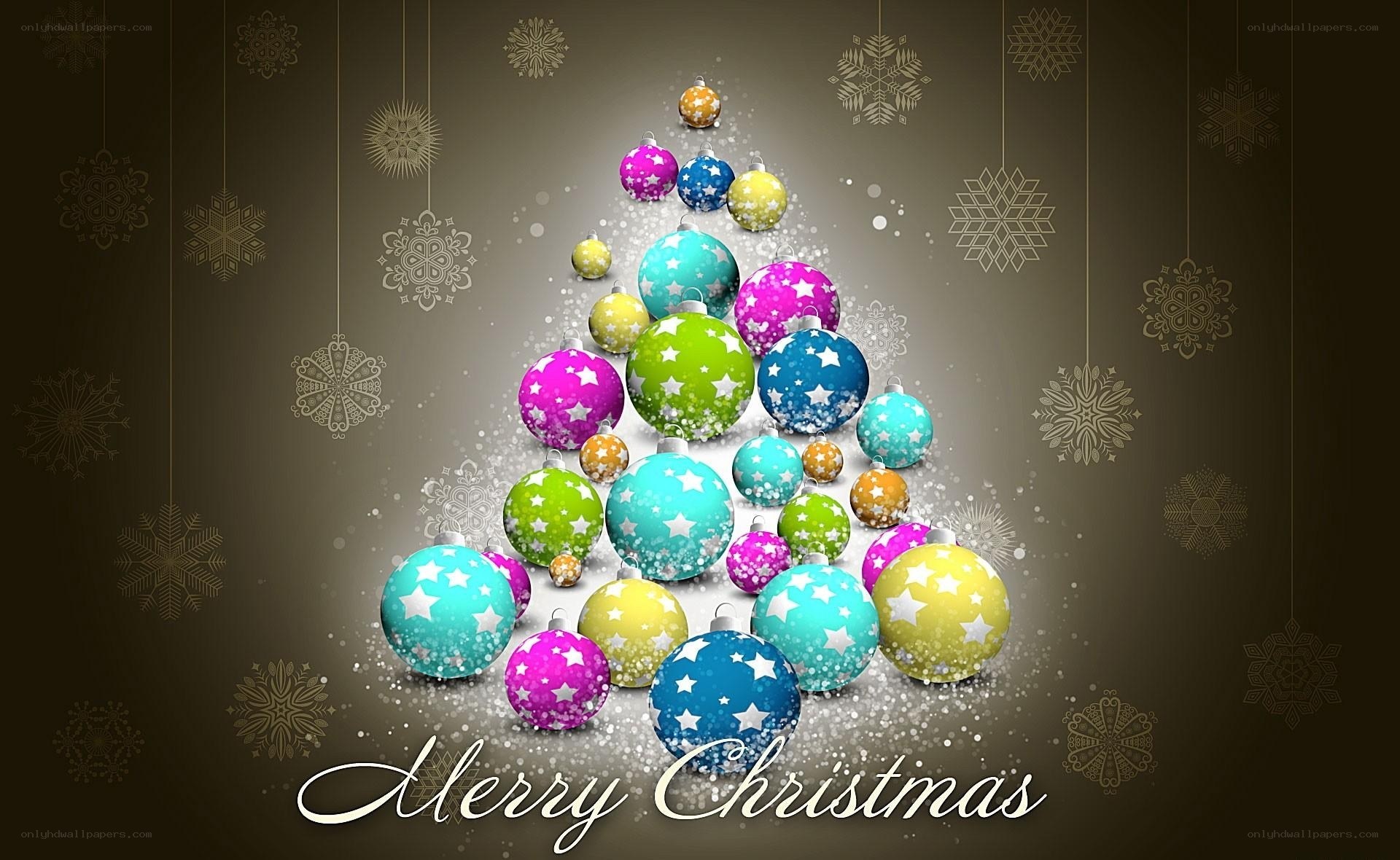 Colorful Christmas ornaments