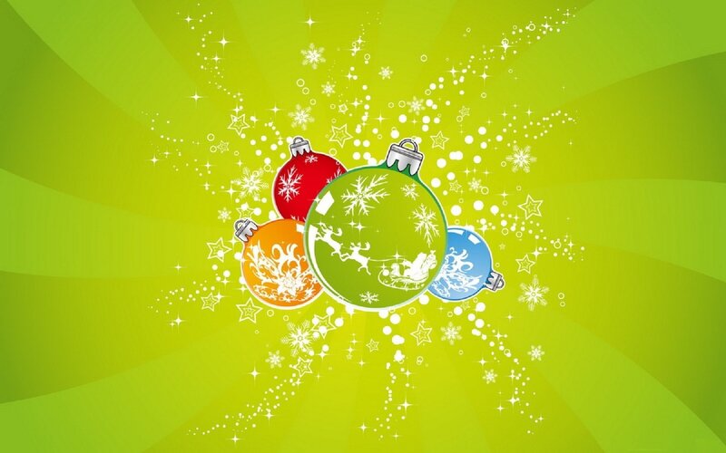 colorful christmas ornaments
