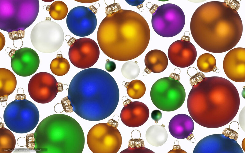 Colorful Christmas Ornaments — Blue, Festive