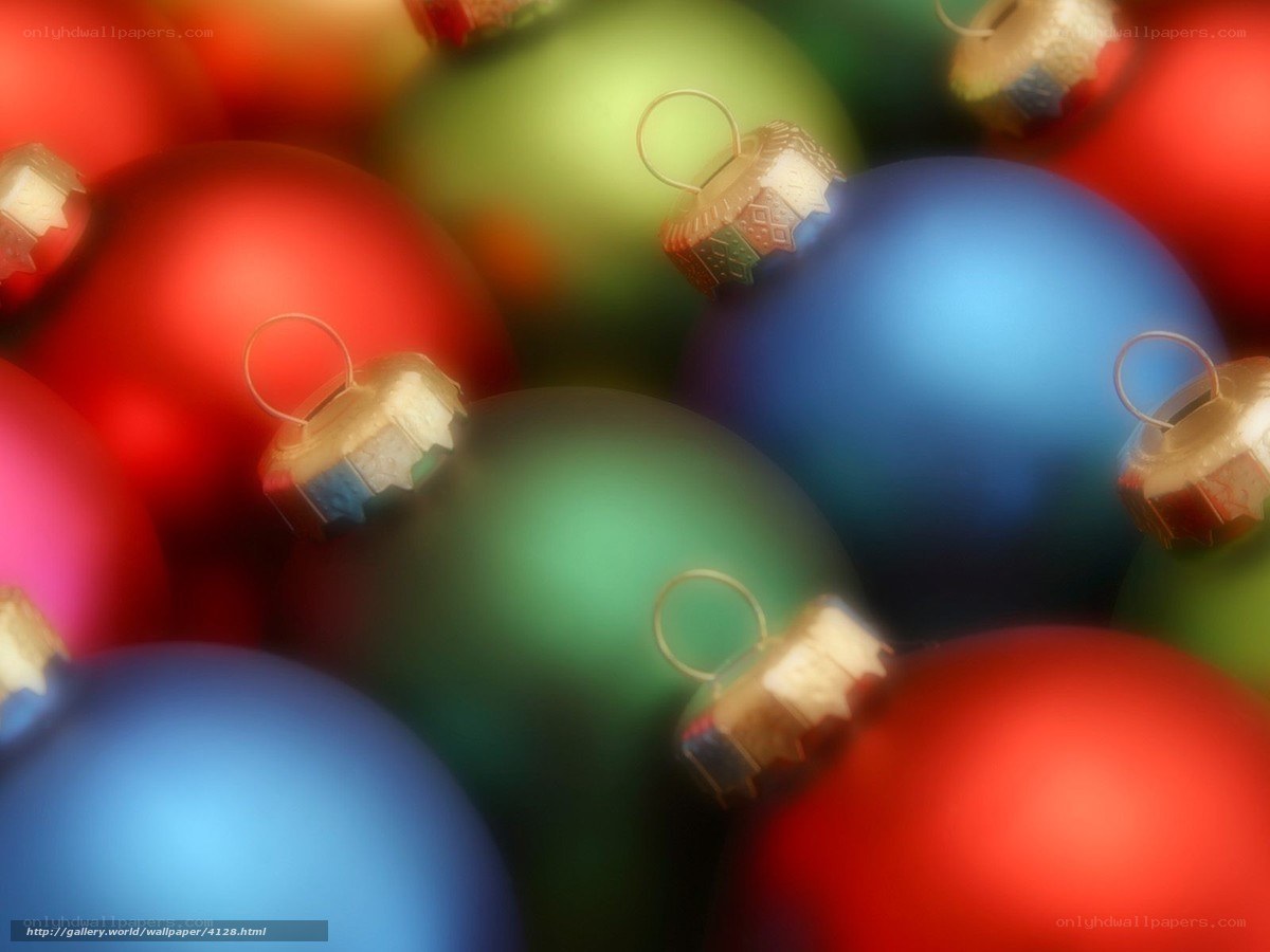 Colorful Christmas ornaments