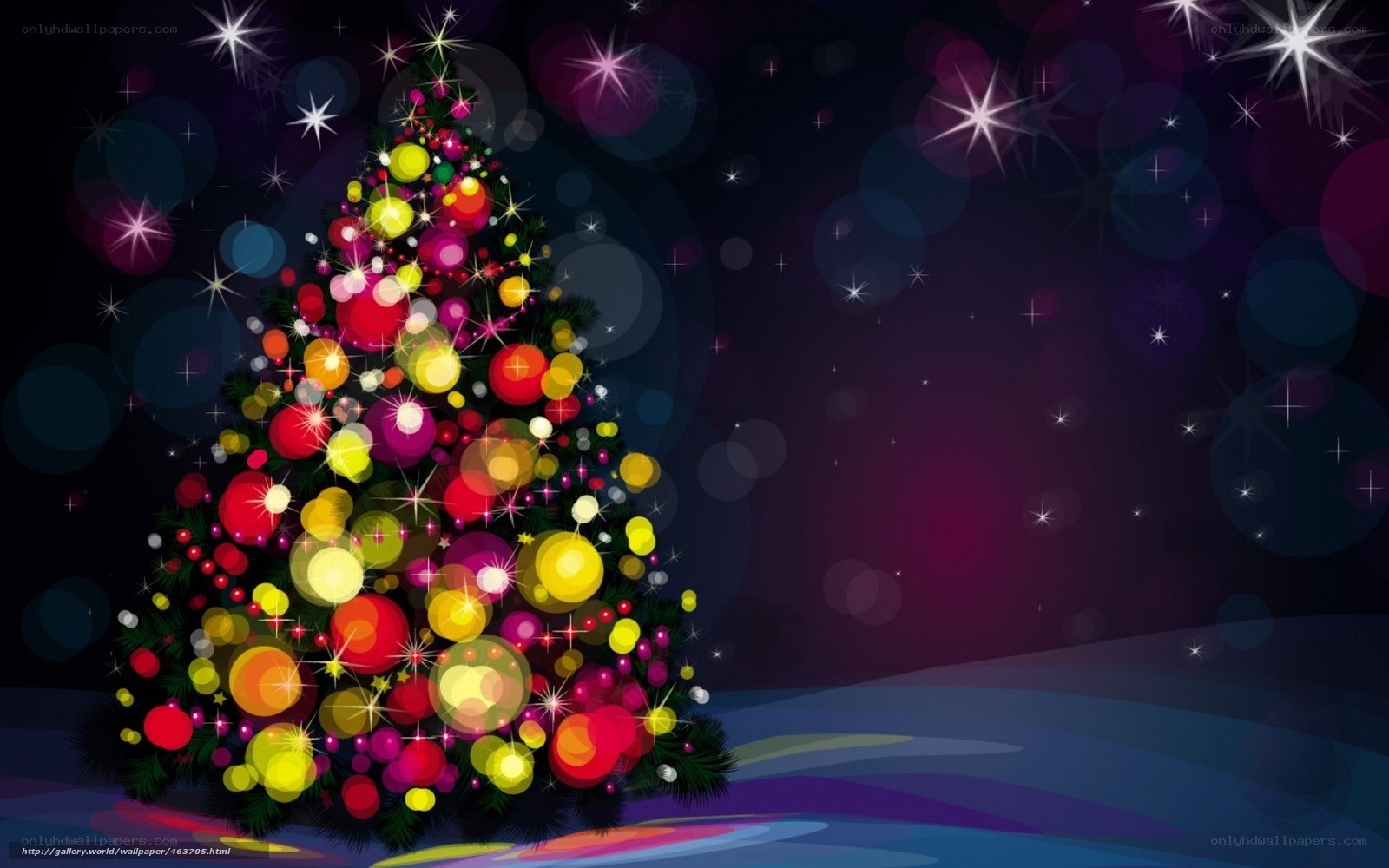 colorful christmas tree
