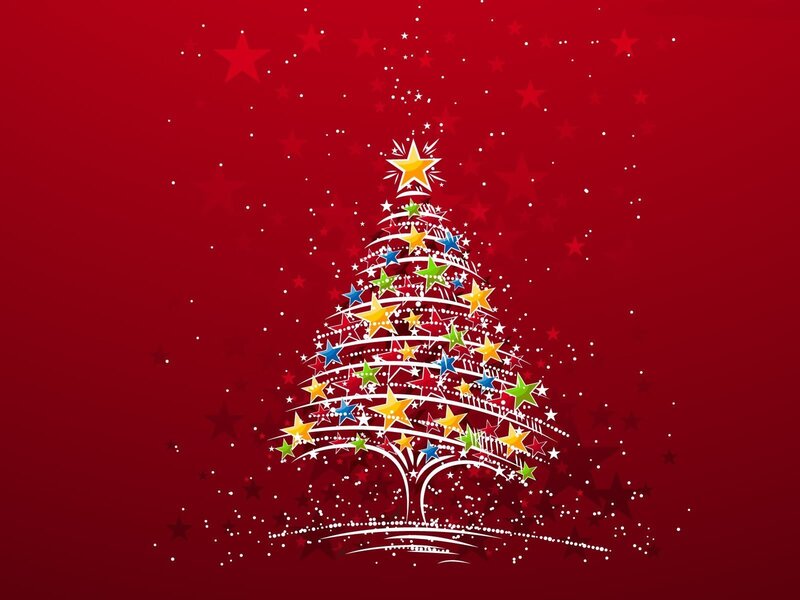 colorful christmas tree