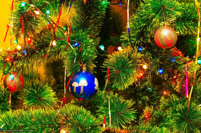 colorful christmas tree decorations
