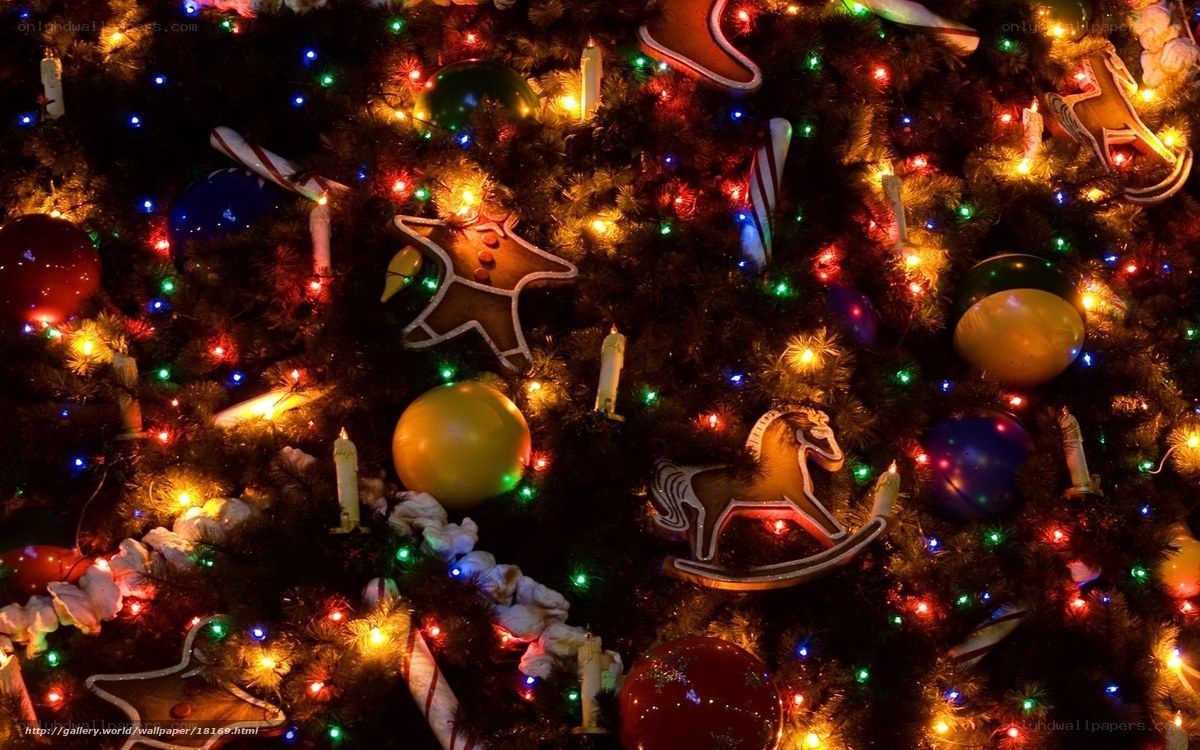 colorful christmas tree decorations