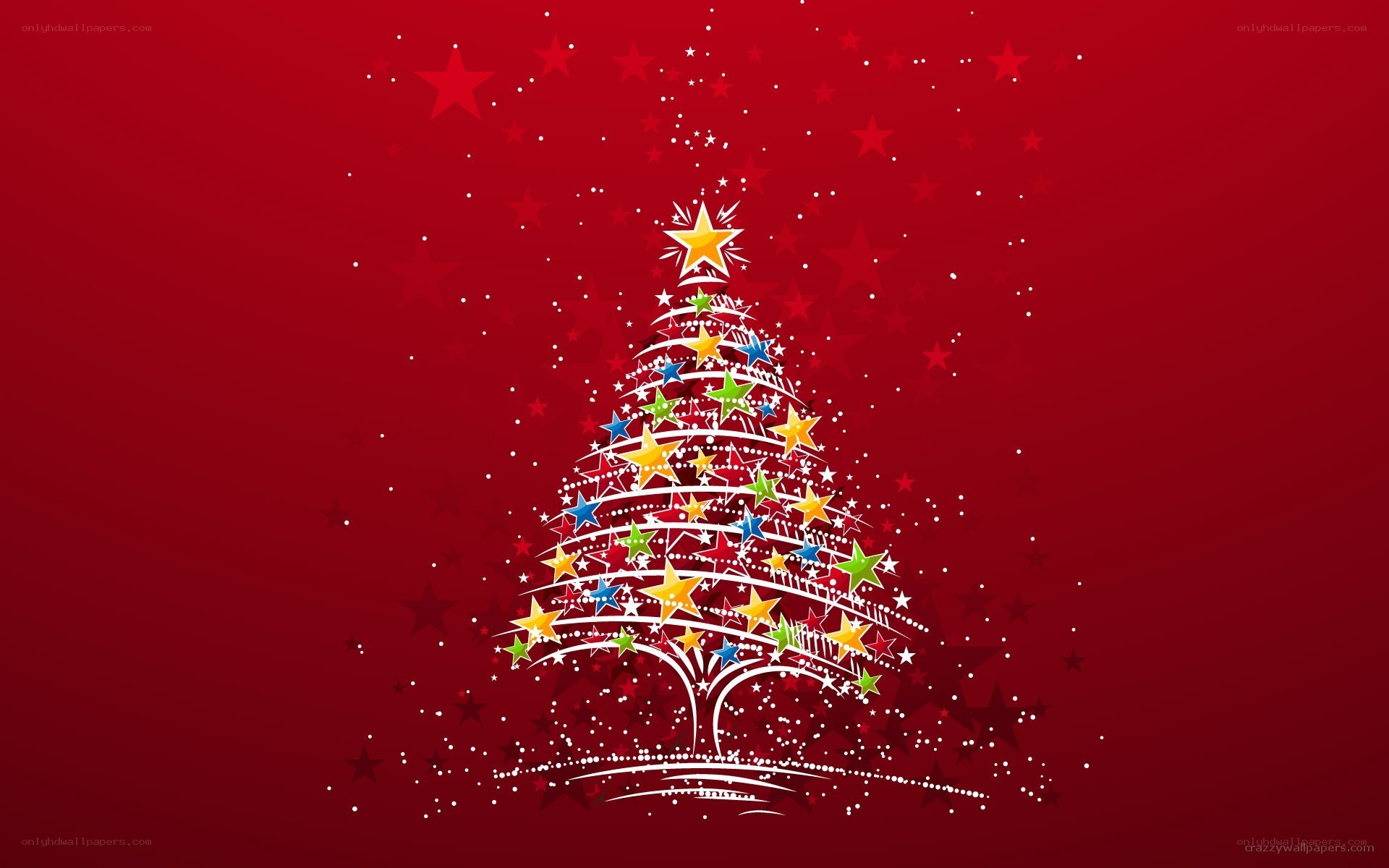 Colorful Christmas tree design