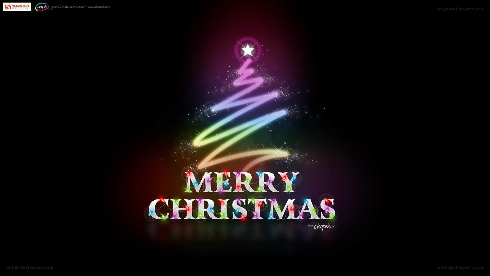 Colorful Christmas tree design