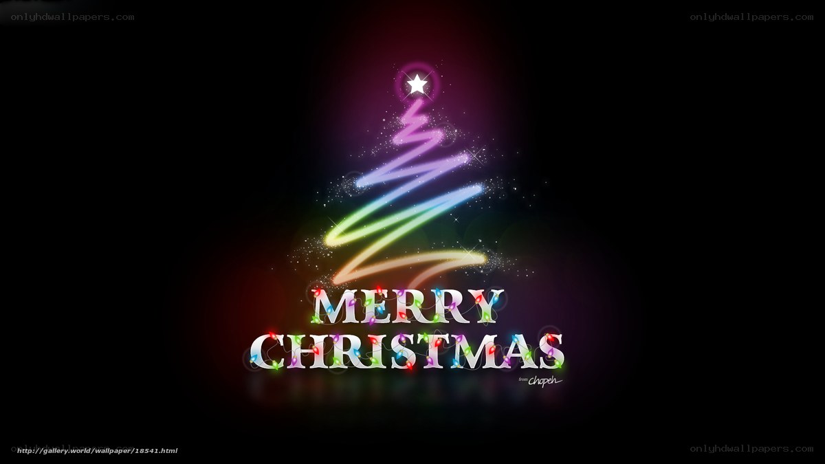 Colorful Christmas tree design