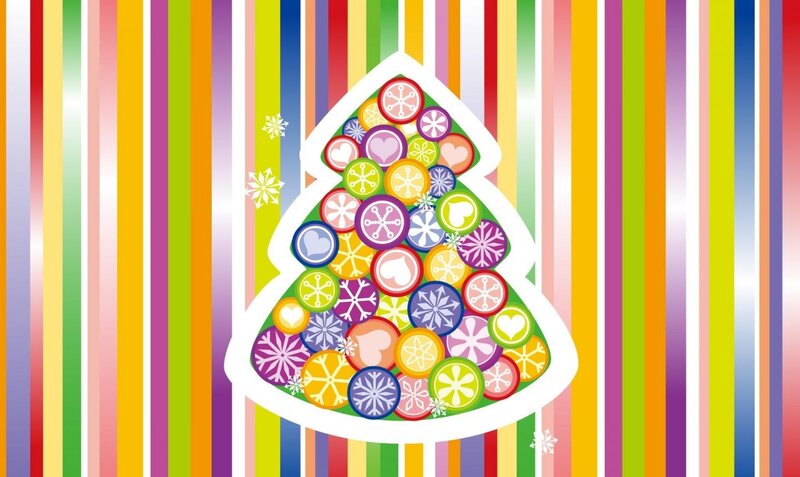 Colorful Christmas Tree — Rainbow, Festive