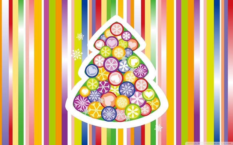 Colorful Christmas Tree — Rainbow
