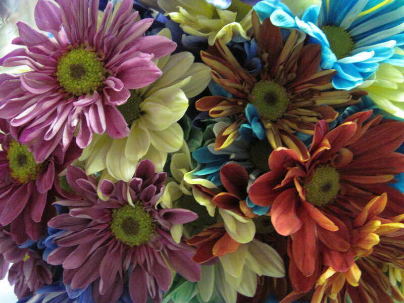 Colorful Chrysanthemum Bouquet — Purple
