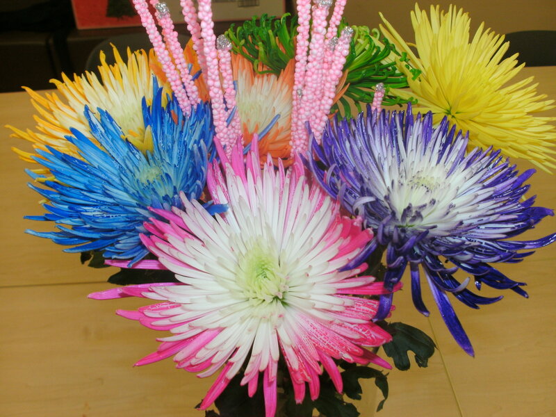Colorful Chrysanthemum Bouquet — Yellow, Vibrant