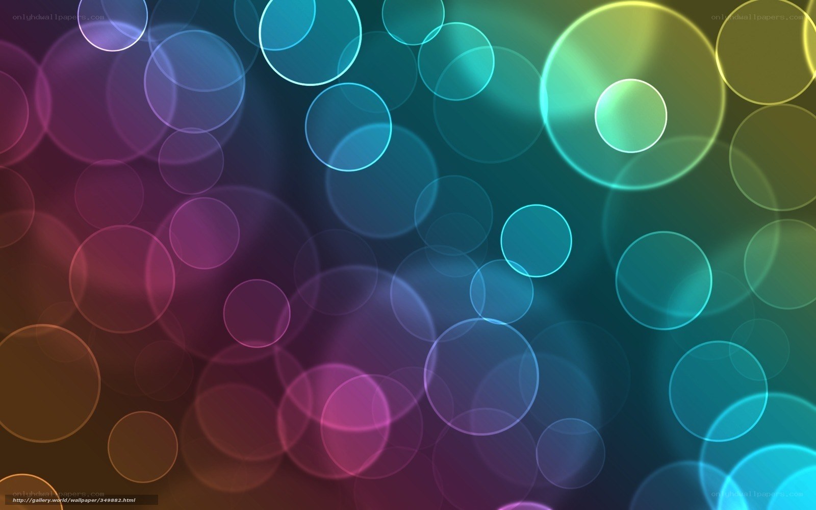 colorful circle bokeh background