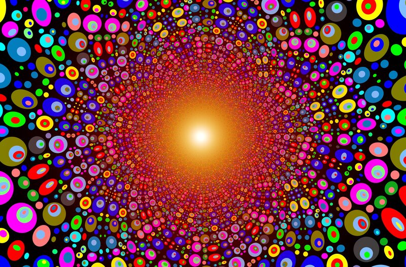 Colorful Circle Tunnel